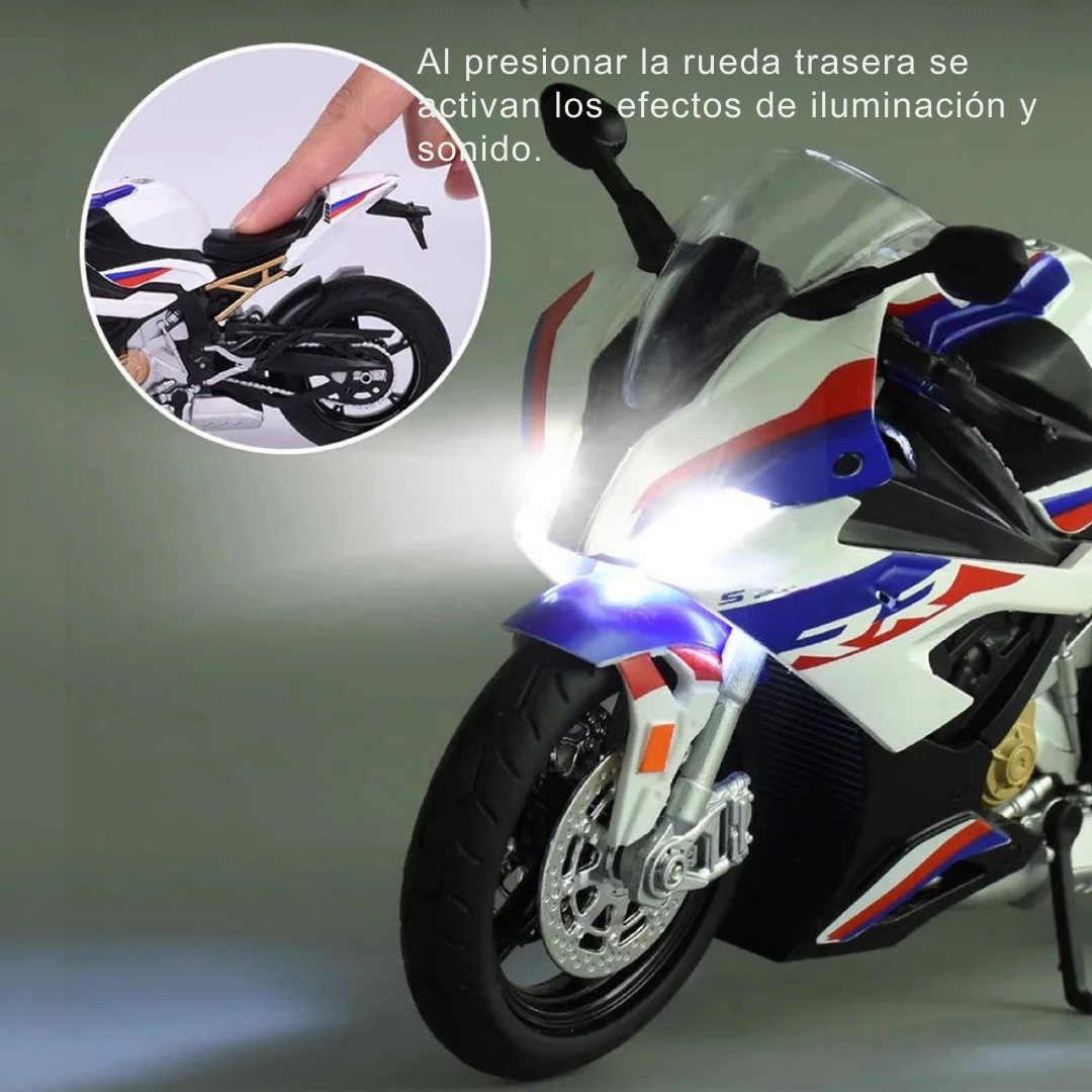 Moto S1000RR Model White Escala 1:12