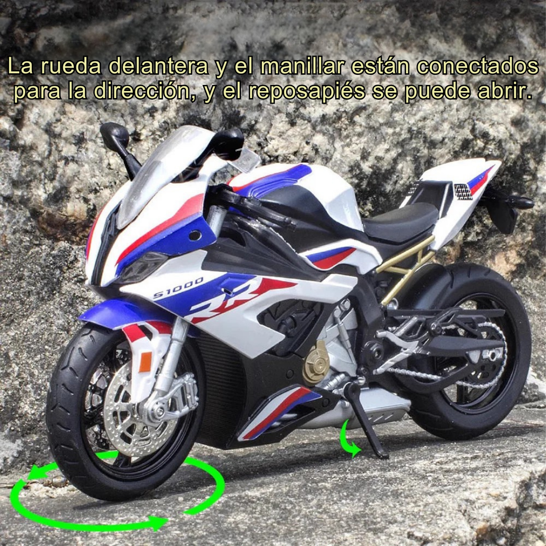 Moto S1000RR Model White Escala 1:12