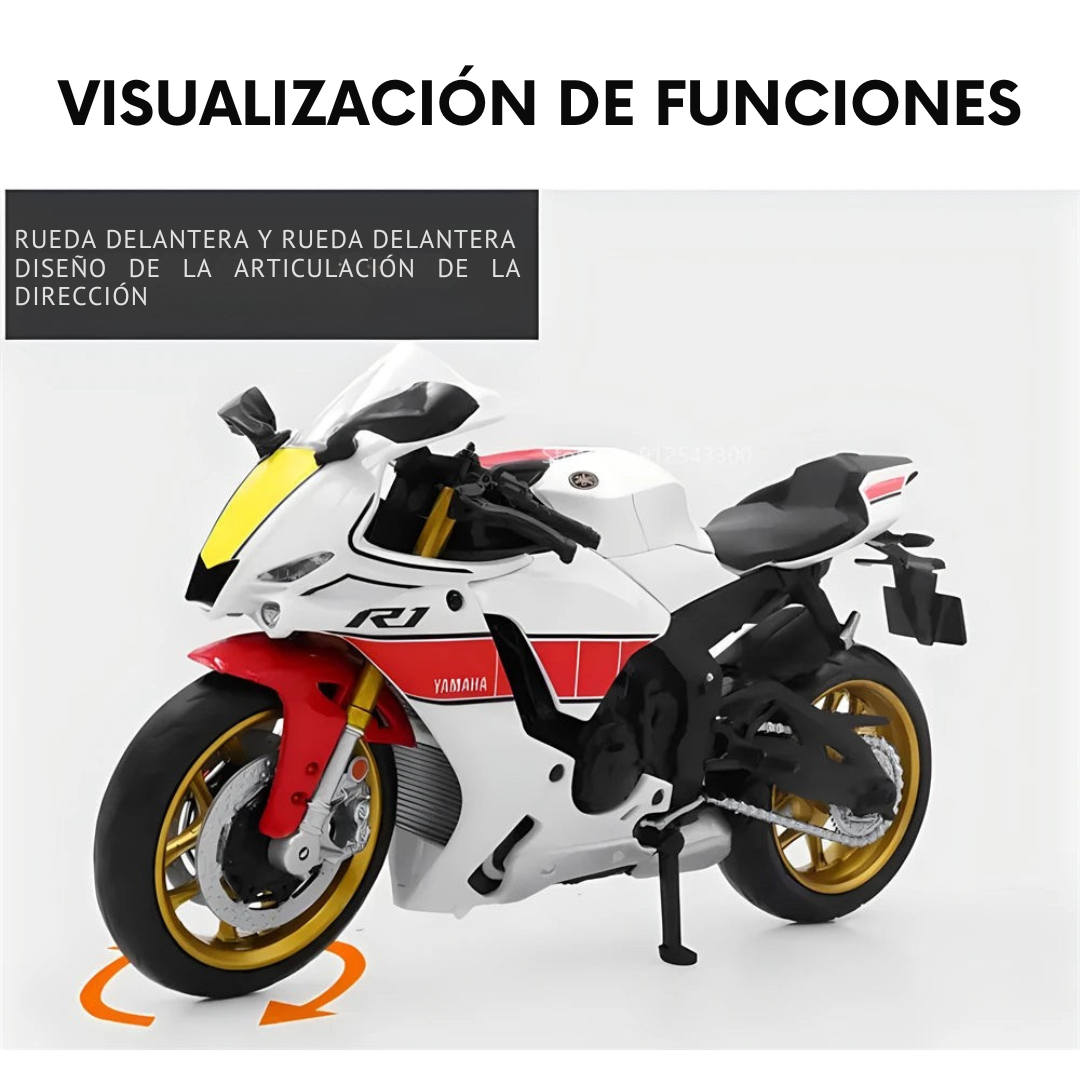 Moto Yamaha YZF-R1M Colección Escala 1/12