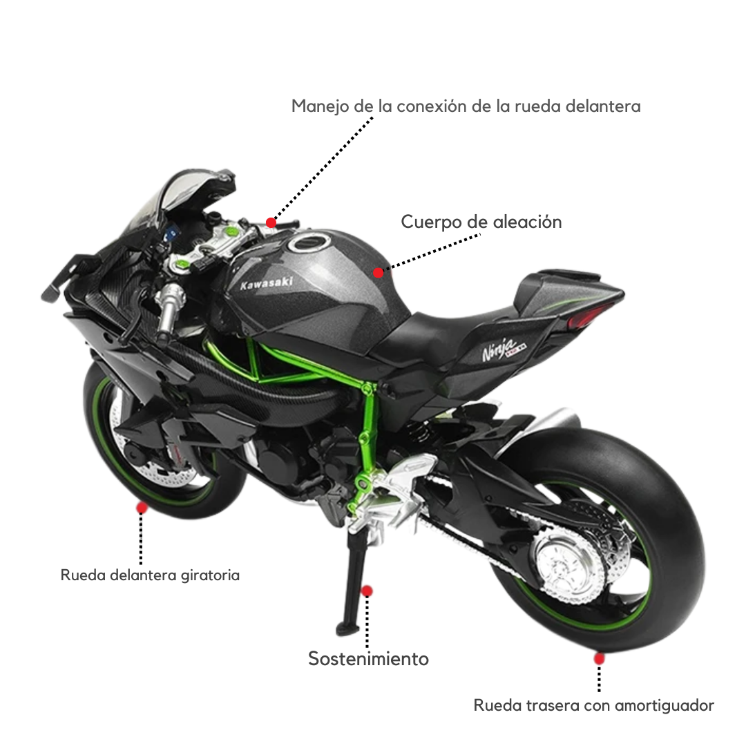 Moto Kawazaki NINJA H2R 1:12
